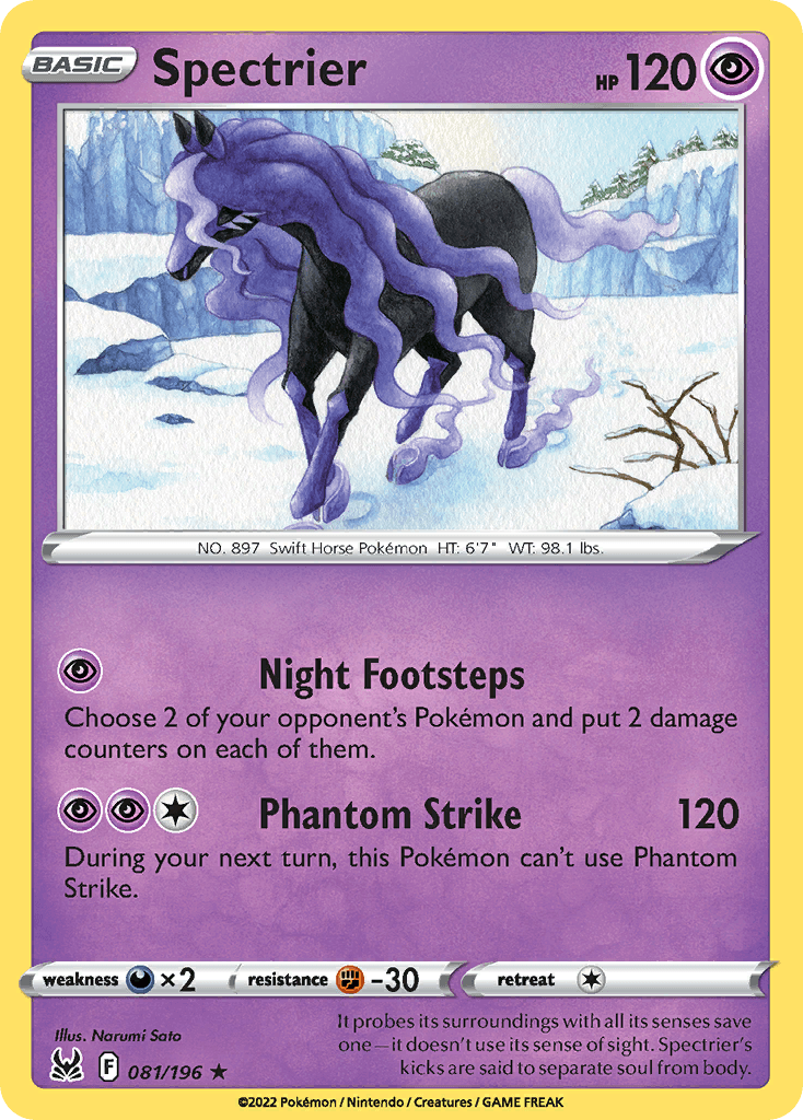 Spectrier — Trick or Trade BOOster Bundle 2023 Pokémon TCG card by Narumi Sato