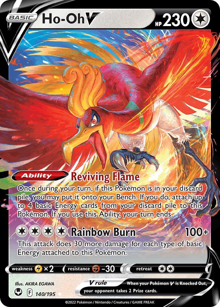 Ho-Oh V — Prize Pack Series Cards Pokémon TCG card by AKIRA EGAWA