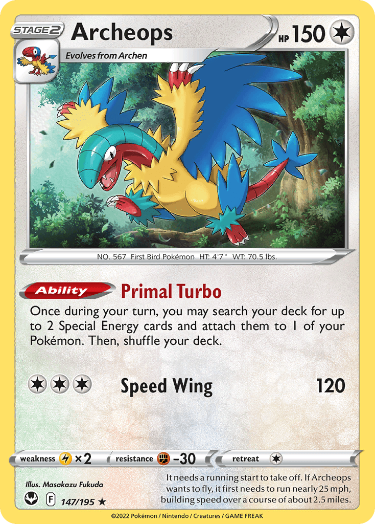 Archeops — Prize Pack Series Cards Pokémon TCG card by Masakazu Fukuda