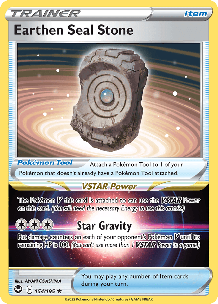 Earthen Seal Stone — Prize Pack Series Cards Pokémon TCG card by AYUMI ODASHIMA