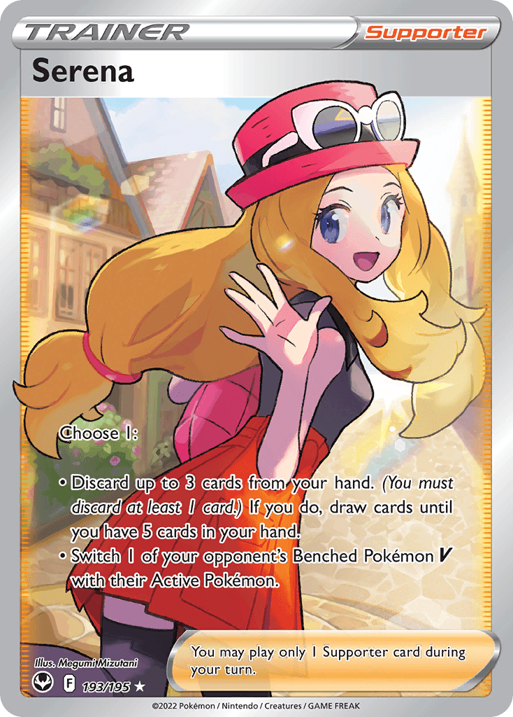 Serena — SWSH12: Silver Tempest Pokémon TCG card by Megumi Mizutani