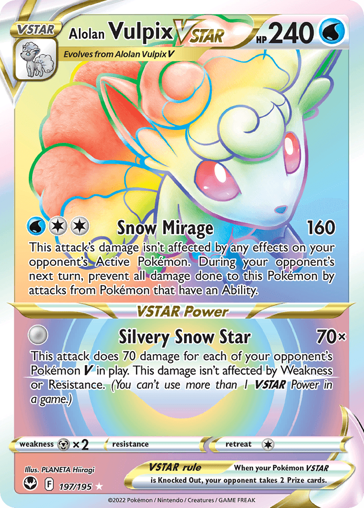 Alolan Vulpix VSTAR — SWSH12: Silver Tempest