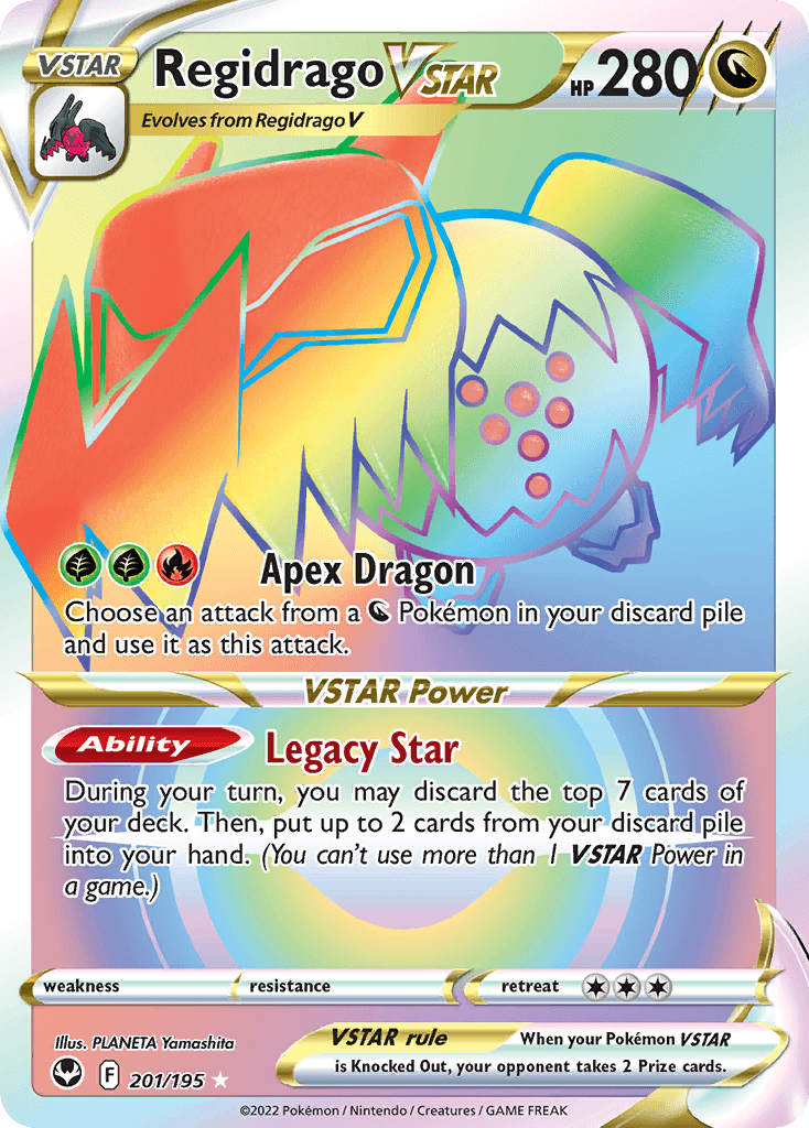 Regidrago VSTAR — SWSH12: Silver Tempest Pokémon TCG card by PLANETA Yamashita
