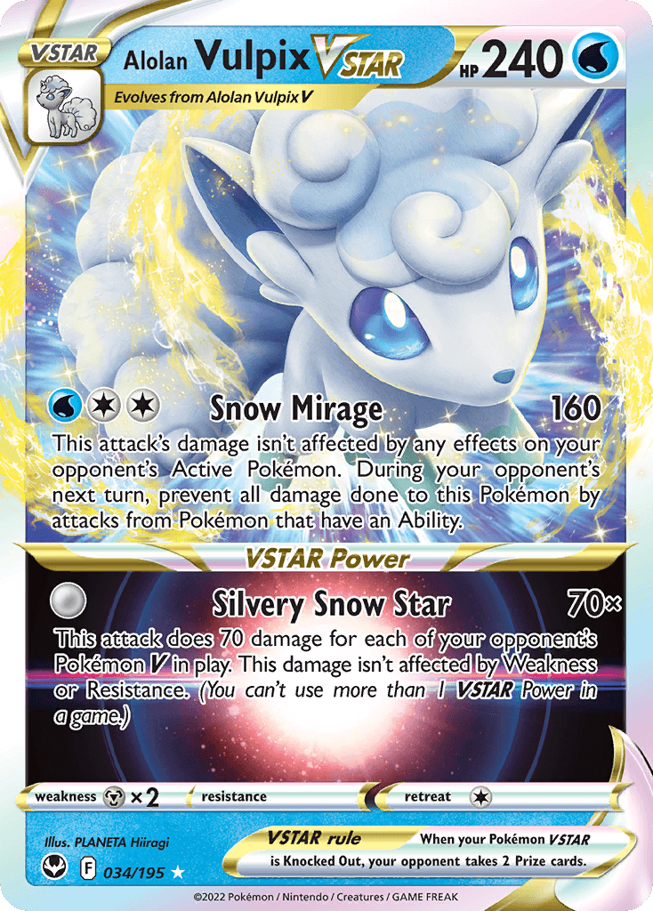 Alolan Vulpix VSTAR — Prize Pack Series Cards