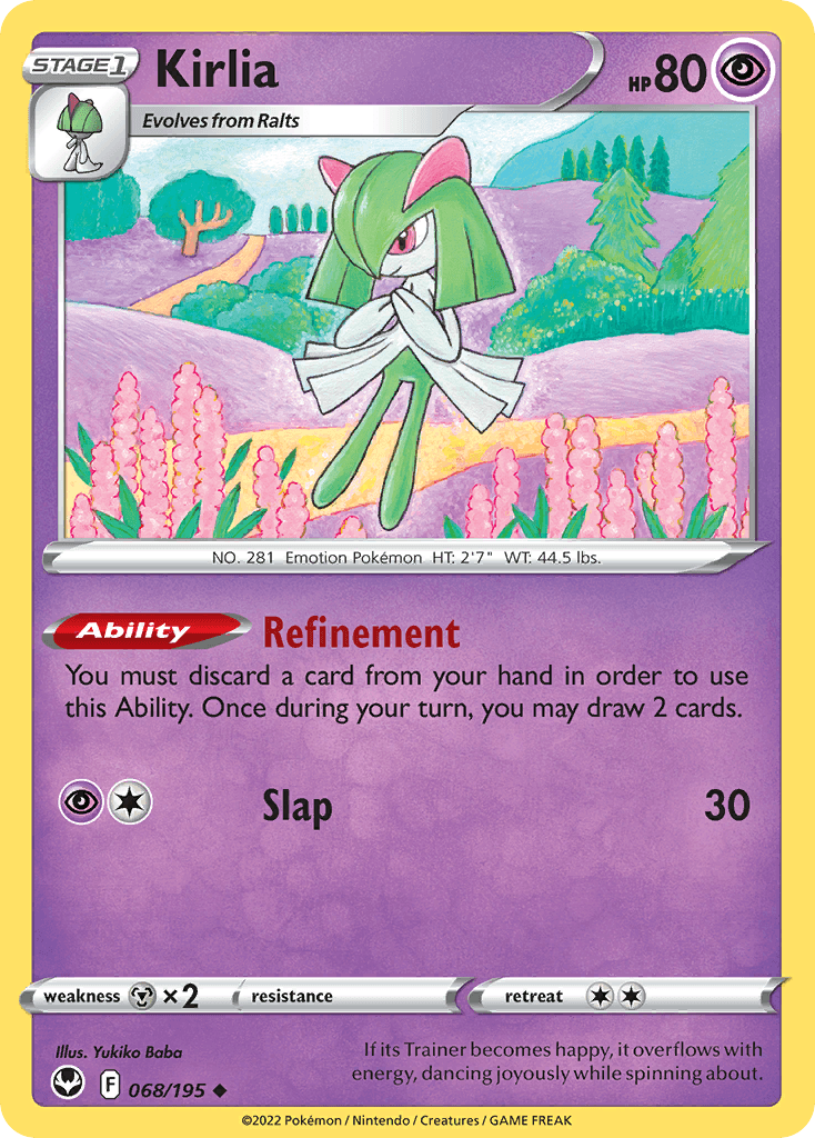 Kirlia — Prize Pack Series Cards Pokémon TCG card by Yukiko Baba