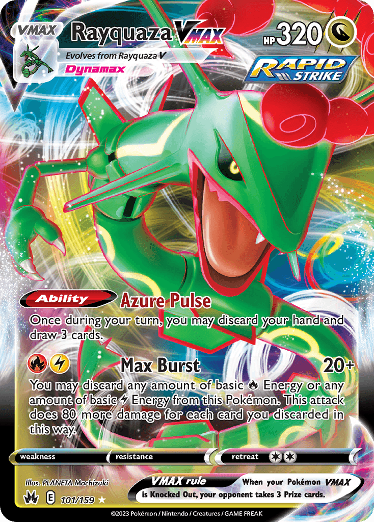 Rayquaza VMAX (101) — Pokémon TCG card
