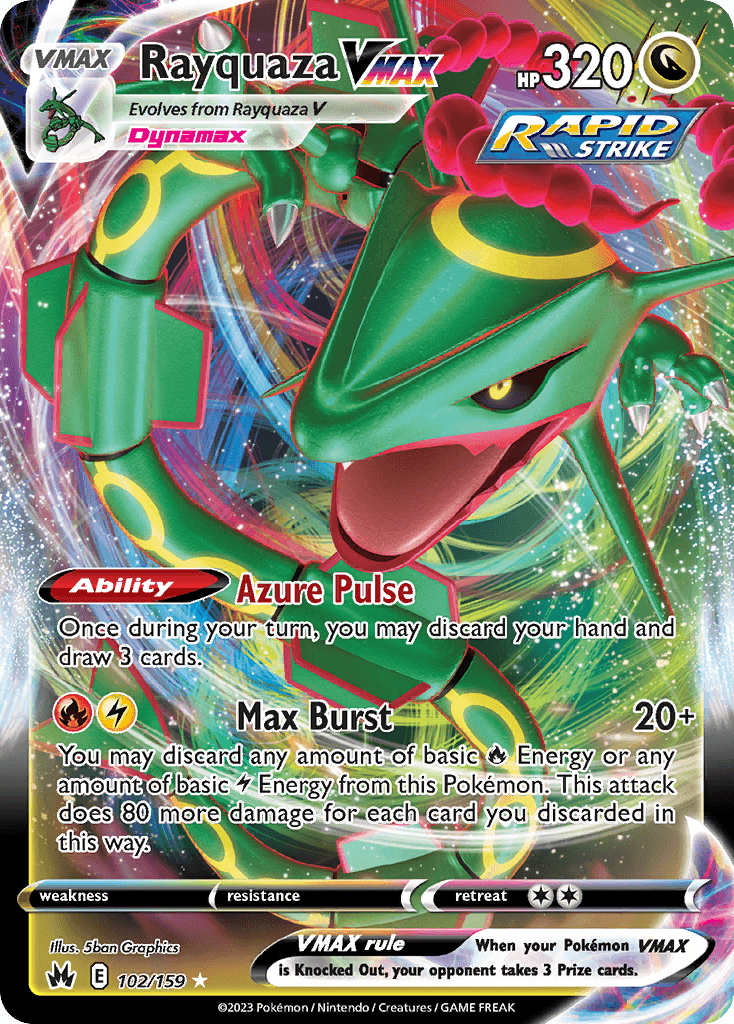 Rayquaza VMAX (102) — Pokémon TCG card