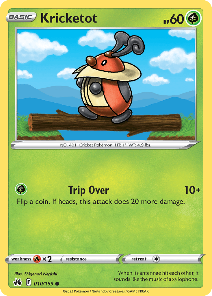 Kricketot — Crown Zenith Pokémon TCG card by Shigenori Negishi
