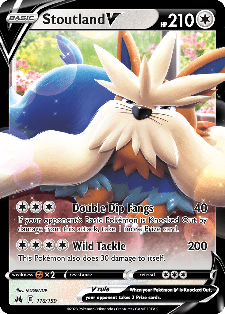 Stoutland V — Crown Zenith Pokémon TCG card by MUGENUP