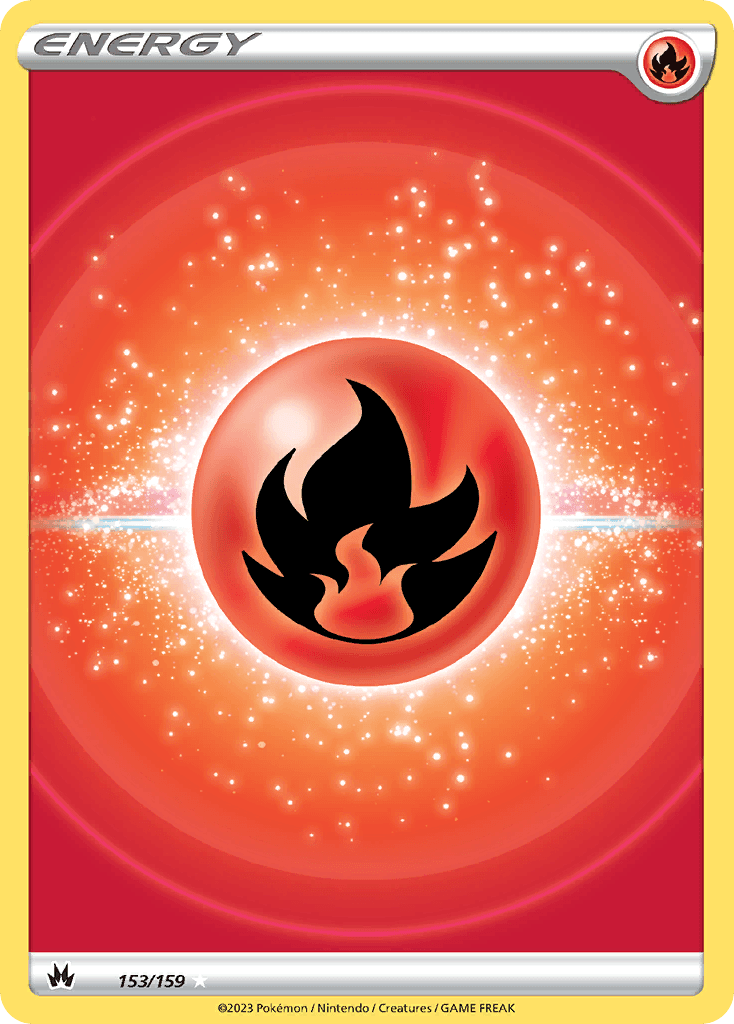 Fire Energy (Texture Full Art) — Crown Zenith