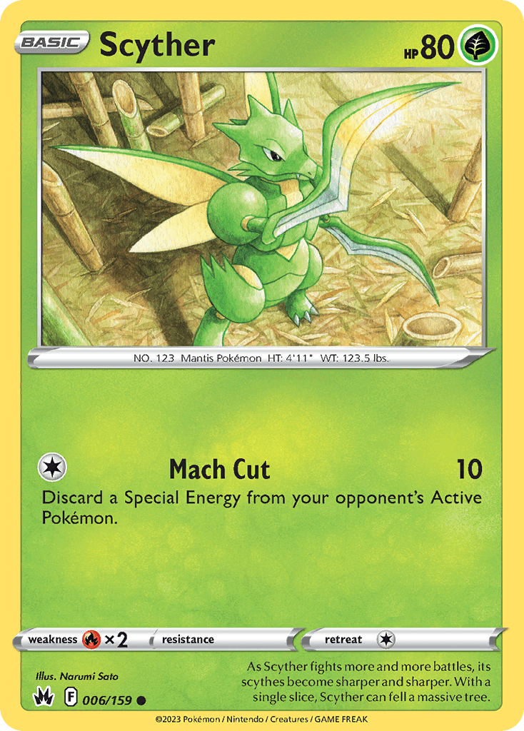 Scyther — Trading Card Game Classic Pokémon TCG card by Narumi Sato