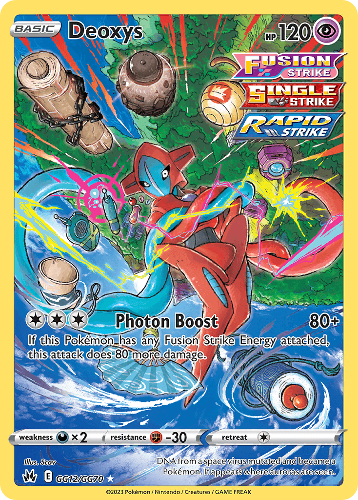 Deoxys — Crown Zenith: Galarian Gallery Pokémon TCG card by Scav