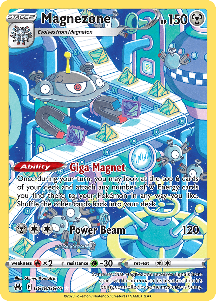 Magnezone — Crown Zenith: Galarian Gallery Pokémon TCG card by Shinya Komatsu