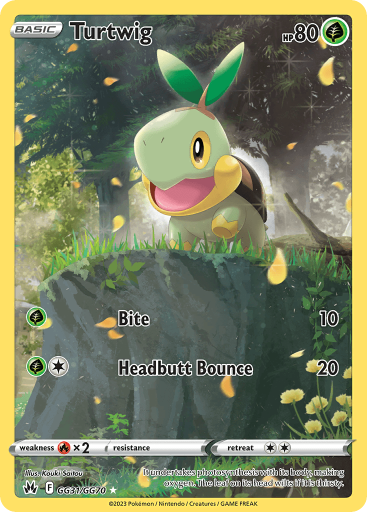Turtwig — Crown Zenith: Galarian Gallery Pokémon TCG card by Kouki Saitou