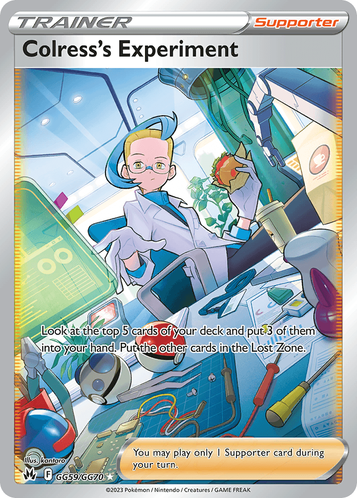 Colress's Experiment — Crown Zenith: Galarian Gallery Pokémon TCG card by kantaro