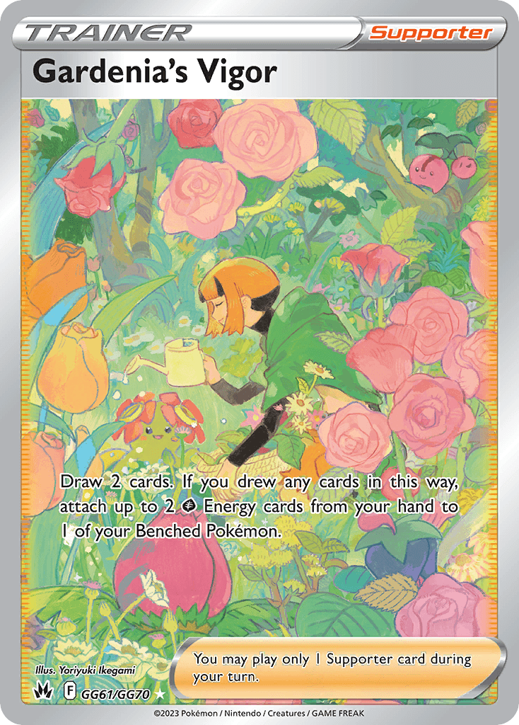 Gardenia's Vigor — Crown Zenith: Galarian Gallery Pokémon TCG card by Yoriyuki Ikegami