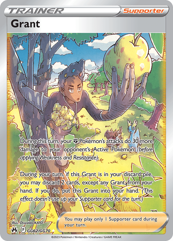 Grant — Crown Zenith: Galarian Gallery Pokémon TCG card by Oswaldo KATO