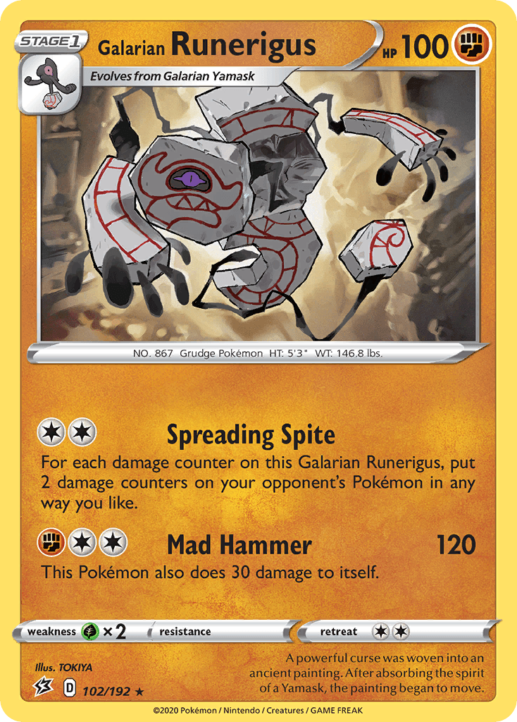 Galarian Runerigus — Trick or Trade BOOster Bundle 2023 Pokémon TCG card by TOKIYA