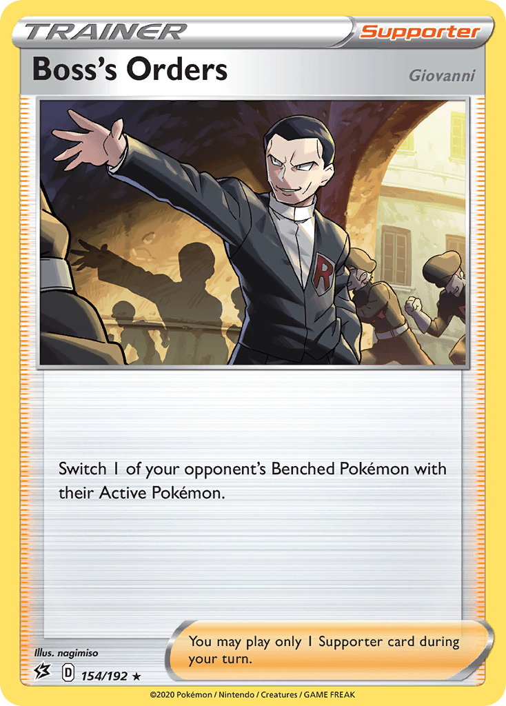 Boss's Orders - 154/192 — Deck Exclusives Pokémon TCG card by Giovanni