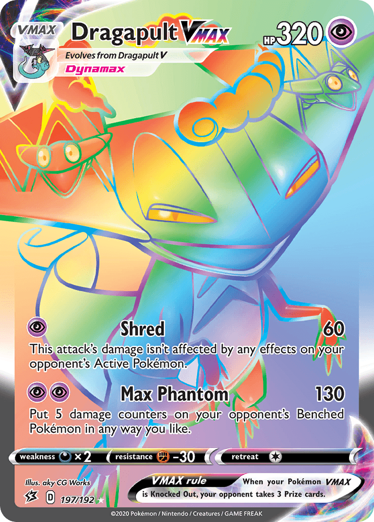 Dragapult VMAX — SWSH02: Rebel Clash Pokémon TCG card by aky CG Works