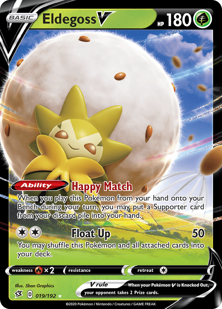Eldegoss V — Prize Pack Series Cards Pokémon TCG card by 5ban Graphics