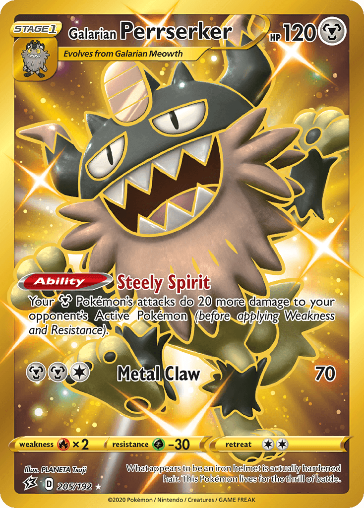 Galarian Perrserker — SWSH02: Rebel Clash Pokémon TCG card by PLANETA Tsuji