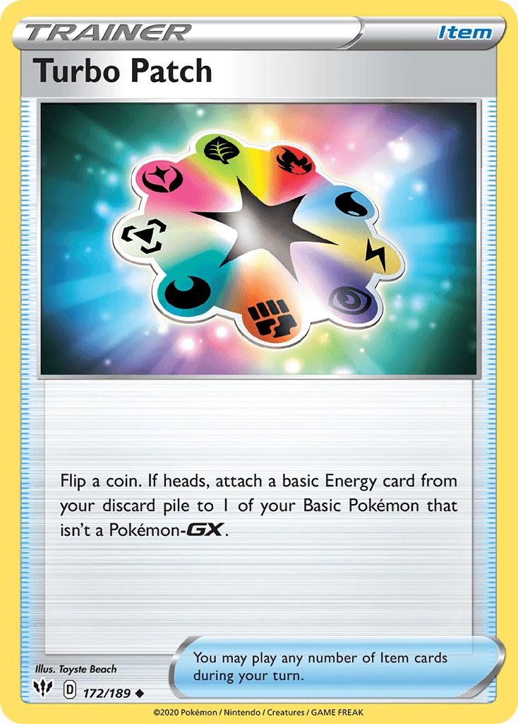 Turbo Patch — Prize Pack Series Cards Pokémon TCG card by Toyste Beach