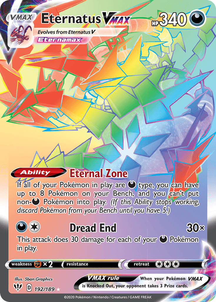 Eternatus VMAX — Pokémon TCG card