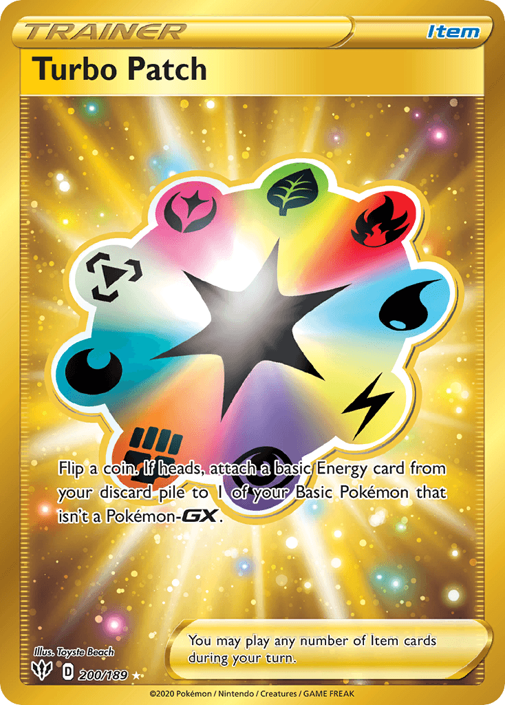 Turbo Patch — SWSH03: Darkness Ablaze Pokémon TCG card by Toyste Beach