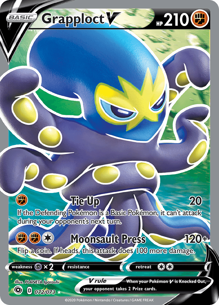 Grapploct V — Champion's Path Pokémon TCG card by PLANETA Igarashi