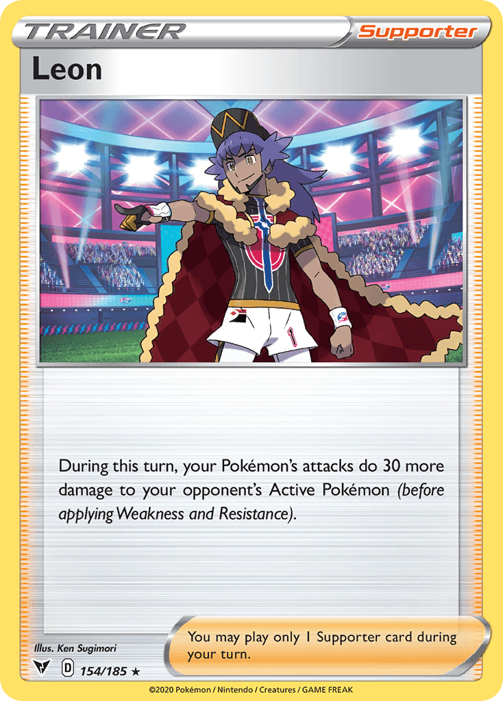 Leon - 154/185 — Deck Exclusives Pokémon TCG card by Ken Sugimori