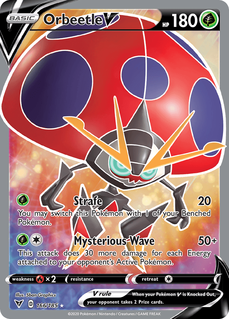 Orbeetle V — SWSH04: Vivid Voltage Pokémon TCG card by 5ban Graphics