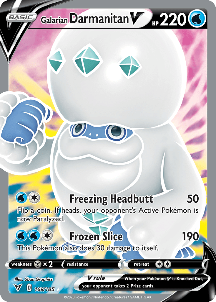 Galarian Darmanitan V — SWSH04: Vivid Voltage Pokémon TCG card by 5ban Graphics
