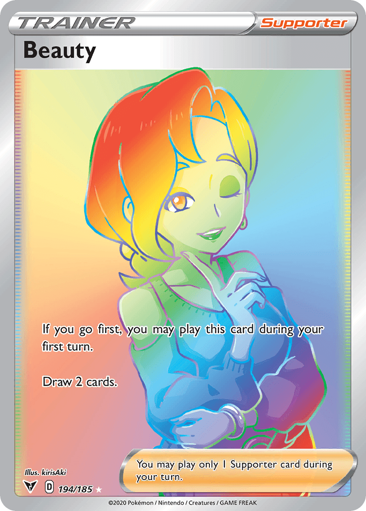 Beauty — SWSH04: Vivid Voltage Pokémon TCG card by kirisAki