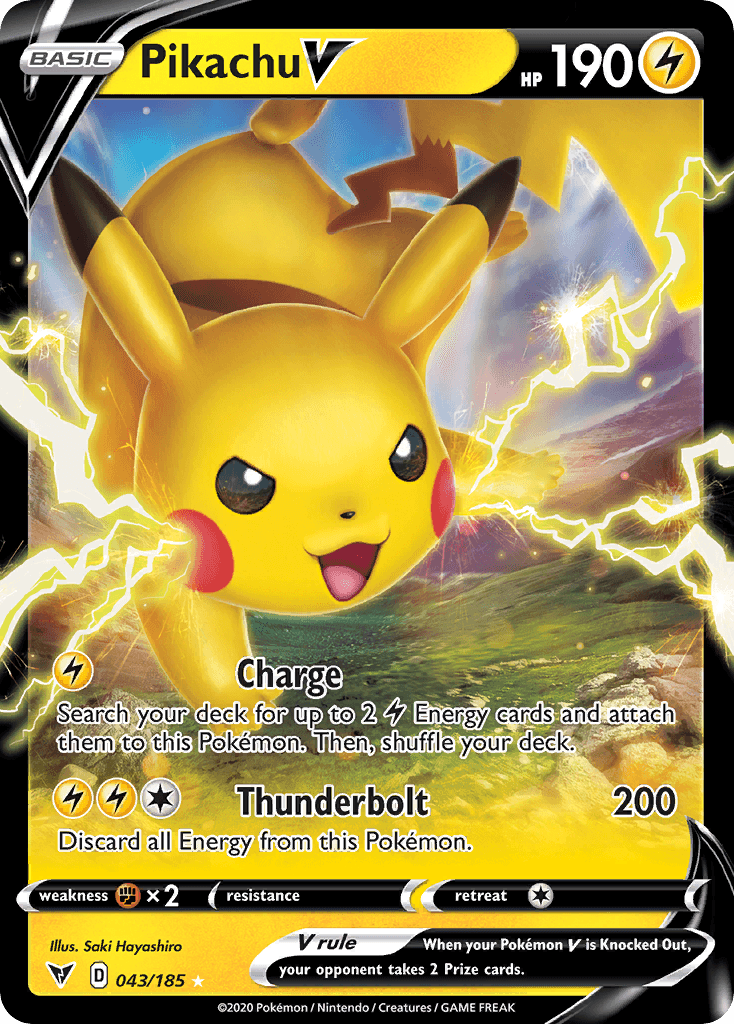 Pikachu V — Prize Pack Series Cards Pokémon TCG card by Saki Hayashiro