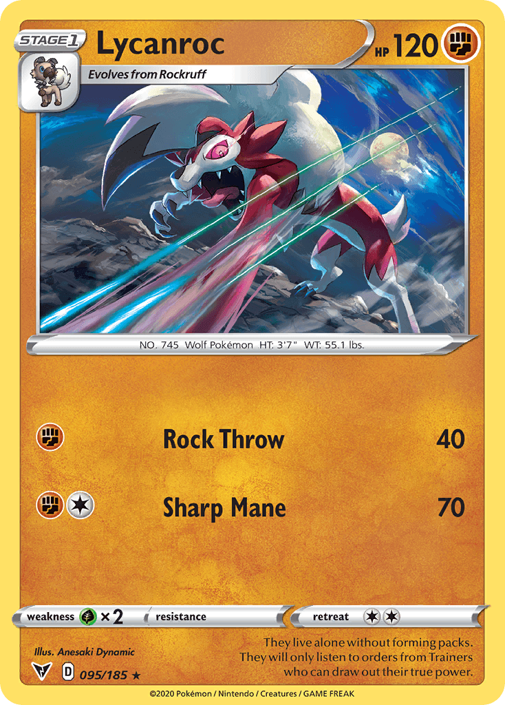 Lycanroc — Trick or Trade BOOster Bundle 2023 Pokémon TCG card by Anesaki Dynamic