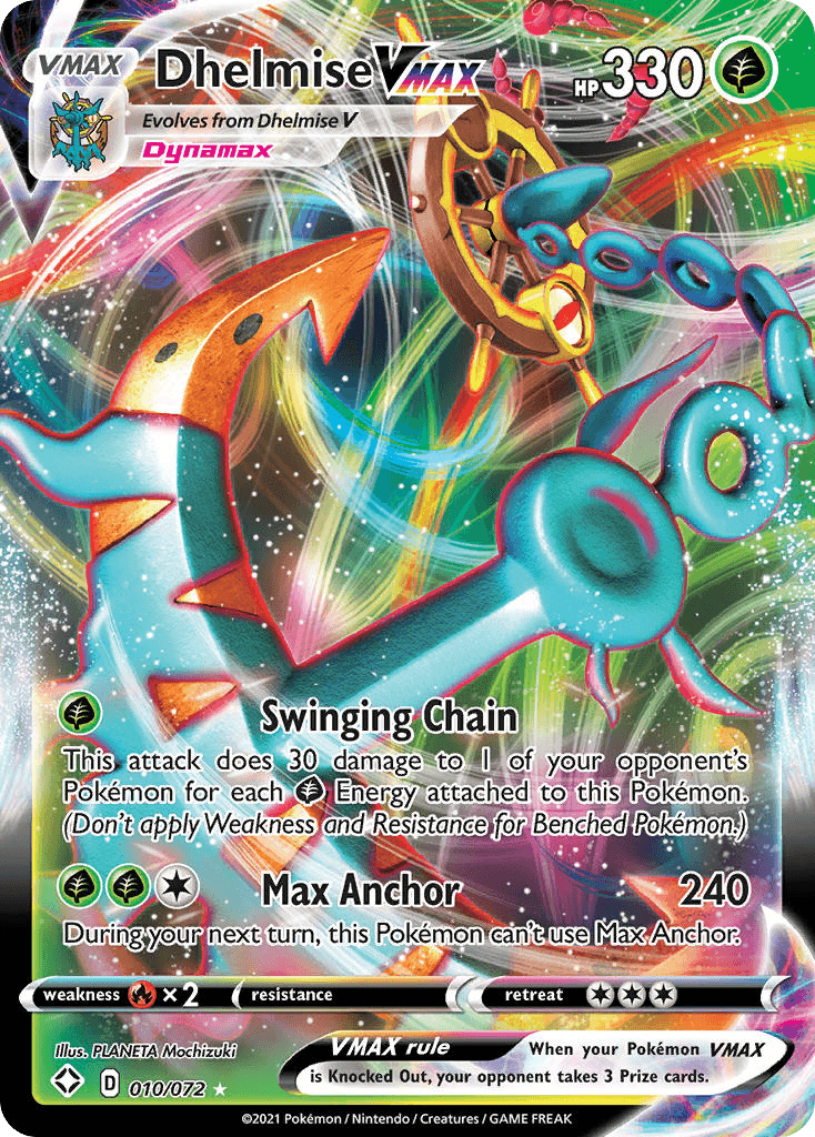 Dhelmise VMAX — Shining Fates Pokémon TCG card by PLANETA Mochizuki