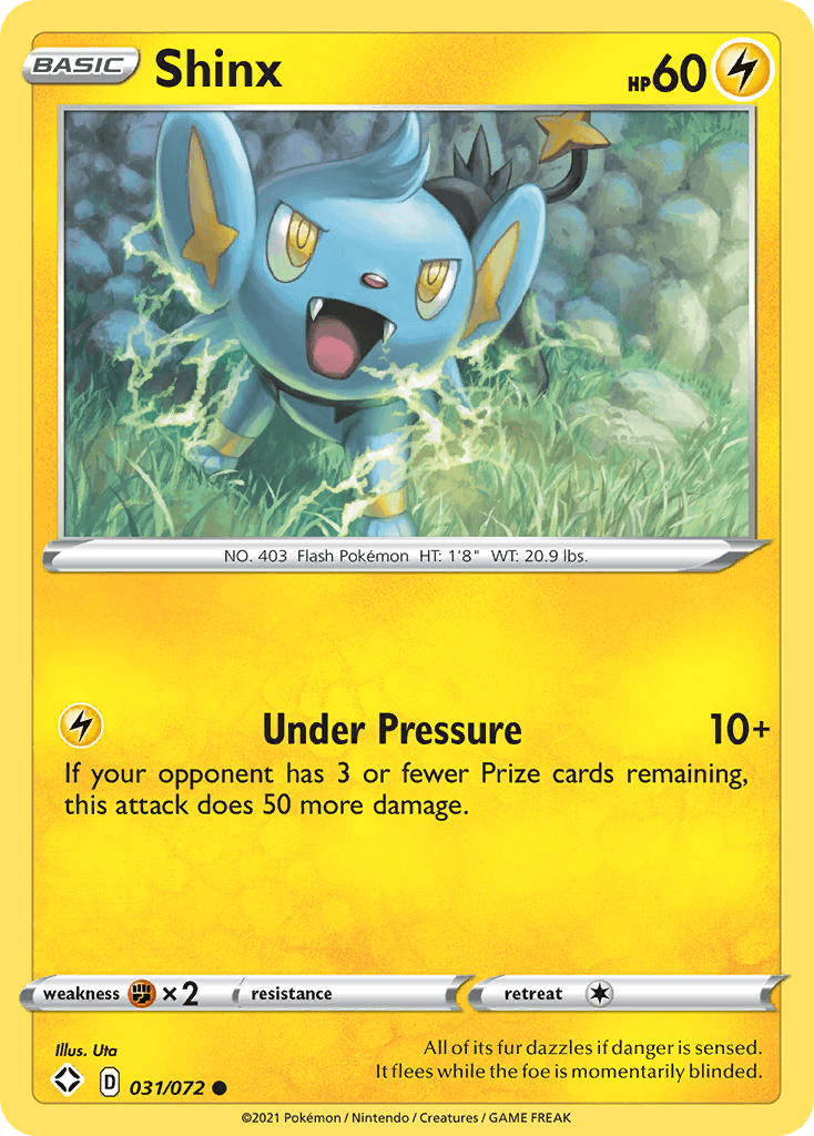 Shinx — Shining Fates Pokémon TCG card by Uta
