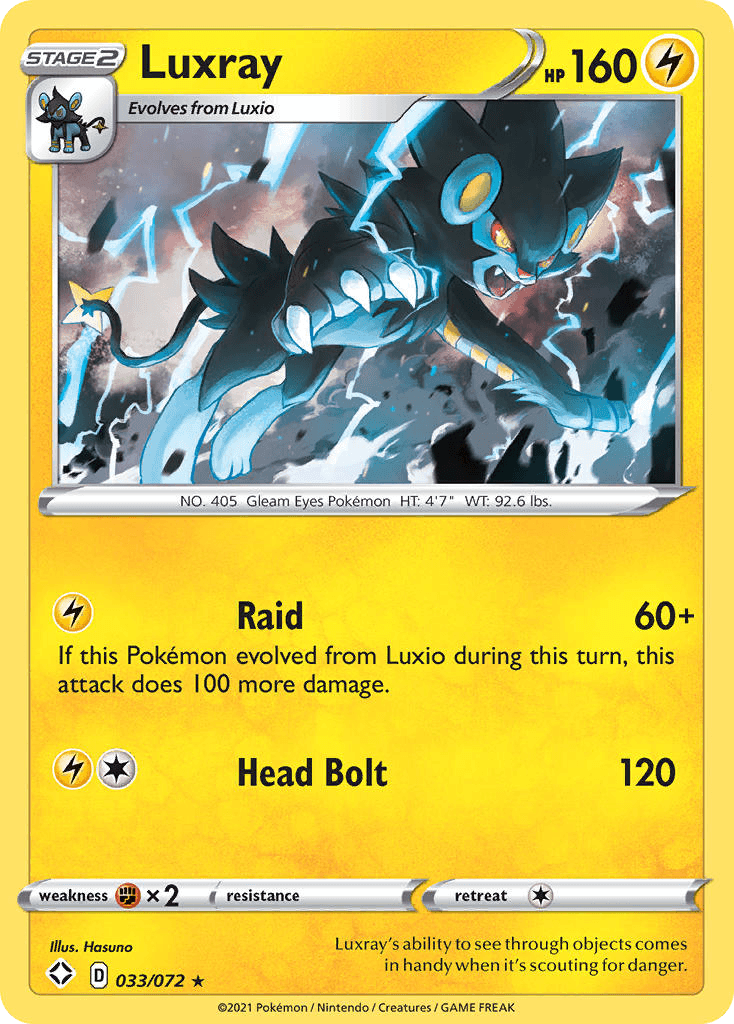 Luxray — Shining Fates Pokémon TCG card by Hasuno