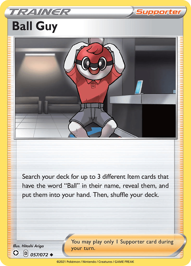Ball Guy — Shining Fates Pokémon TCG card by Hitoshi Ariga