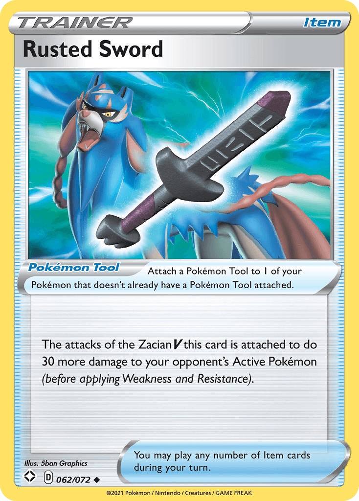 Rusted Sword — Shining Fates Pokémon TCG card by 5ban Graphics