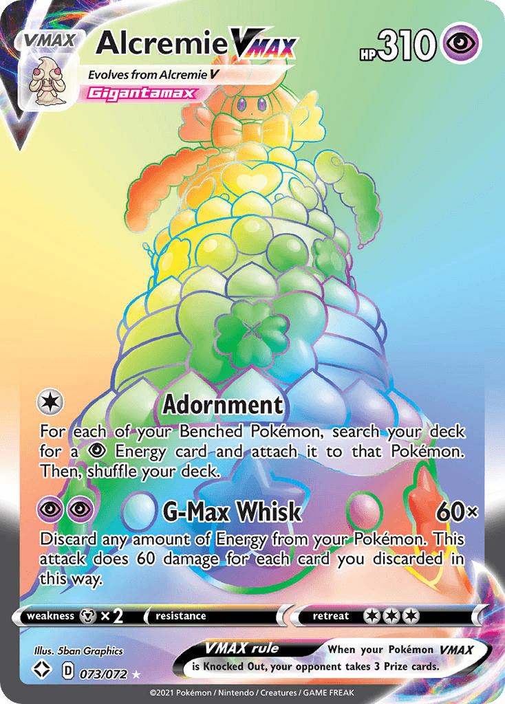 Alcremie VMAX — Pokémon TCG card