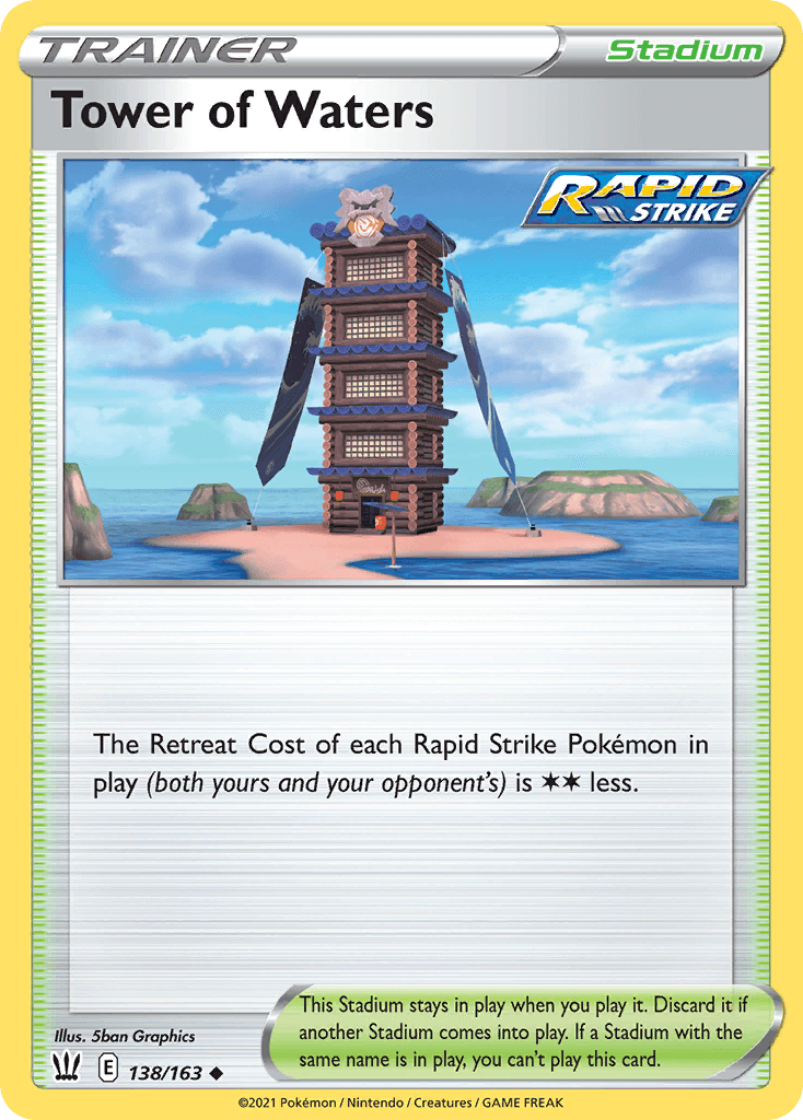 Tower of Waters — Prize Pack Series Cards Pokémon TCG card by 5ban Graphics