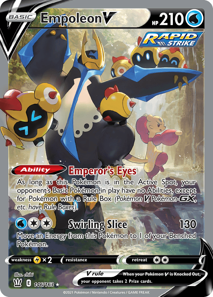 Empoleon V — SWSH05: Battle Styles Pokémon TCG card by chibi