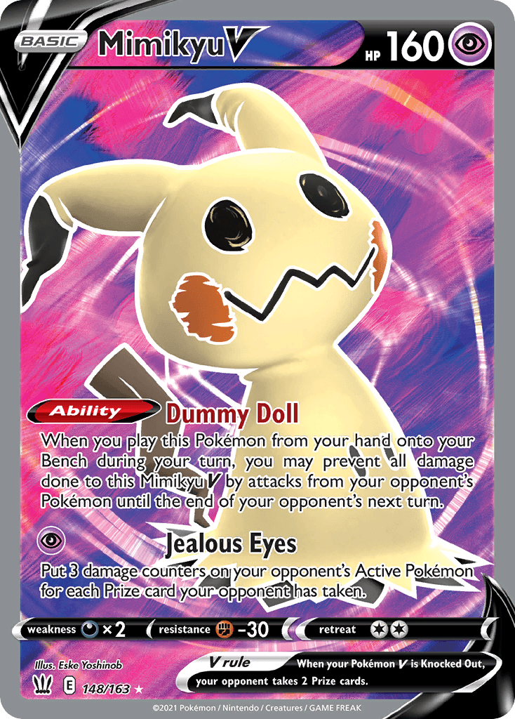 Mimikyu V — Pokémon TCG card