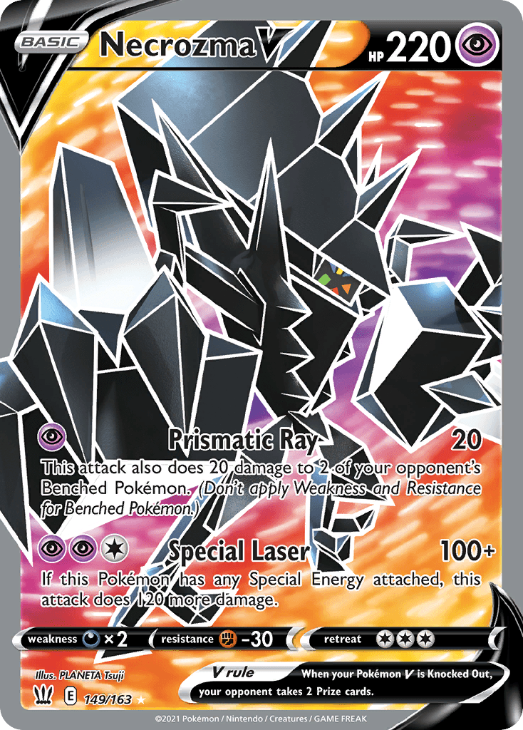 Necrozma V — SWSH05: Battle Styles Pokémon TCG card by PLANETA Tsuji