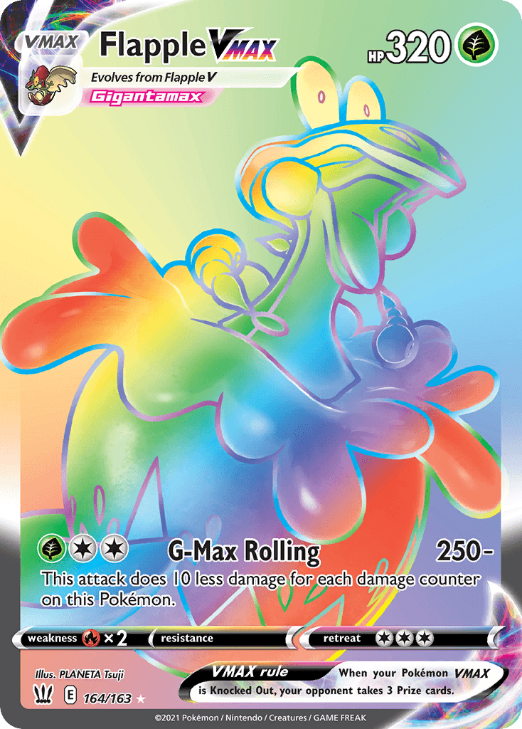 Flapple VMAX — SWSH05: Battle Styles Pokémon TCG card by PLANETA Tsuji