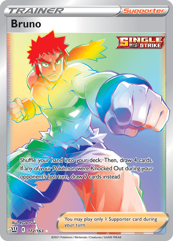 Bruno — SWSH05: Battle Styles Pokémon TCG card by Ryuta Fuse