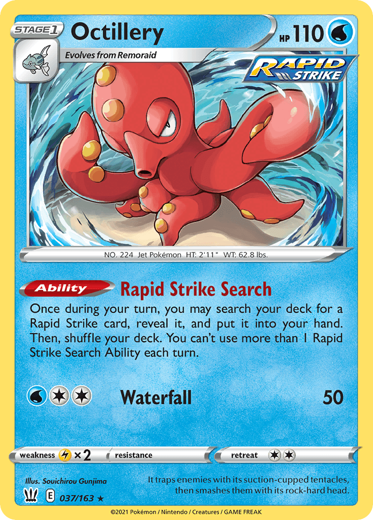 Octillery — Prize Pack Series Cards Pokémon TCG card by Souichirou Gunjima