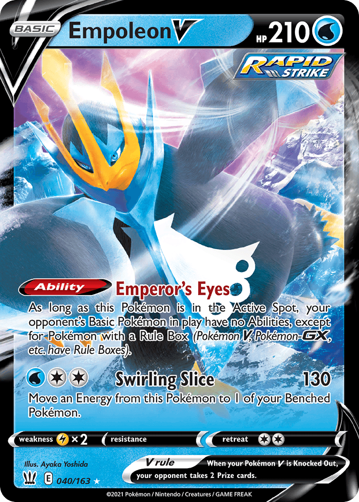 Empoleon V — Prize Pack Series Cards Pokémon TCG card by Ayaka Yoshida